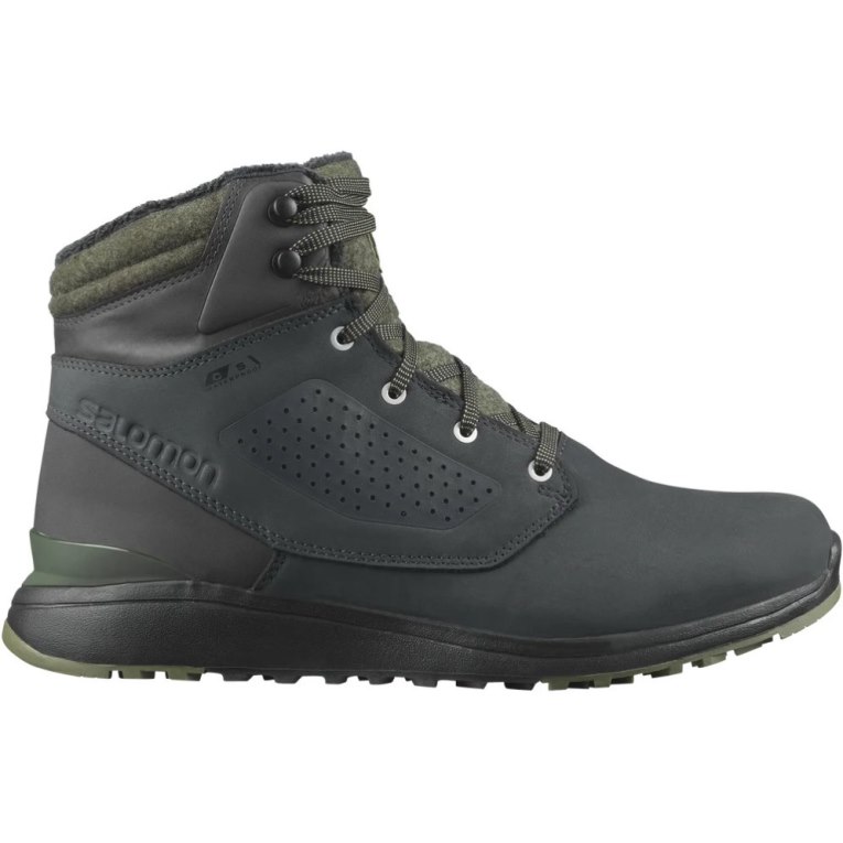 Botas de Invierno Salomon Utility Invierno CS WP Hombre Negros Verde Oliva | MX URSW513